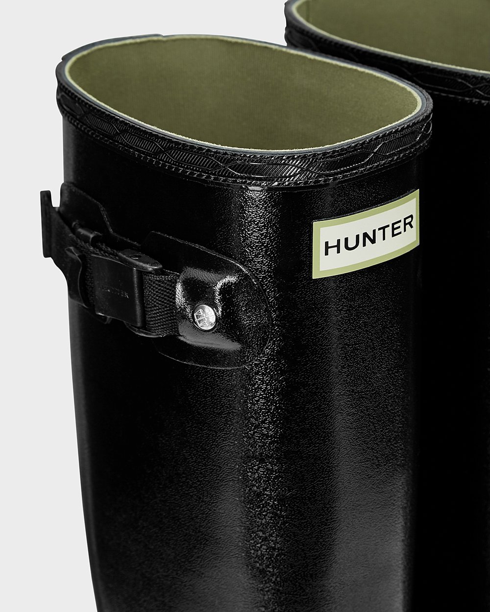 Galochas Altas Hunter Feminina Pretas - Norris Field Gloss - 56GAPMFZT